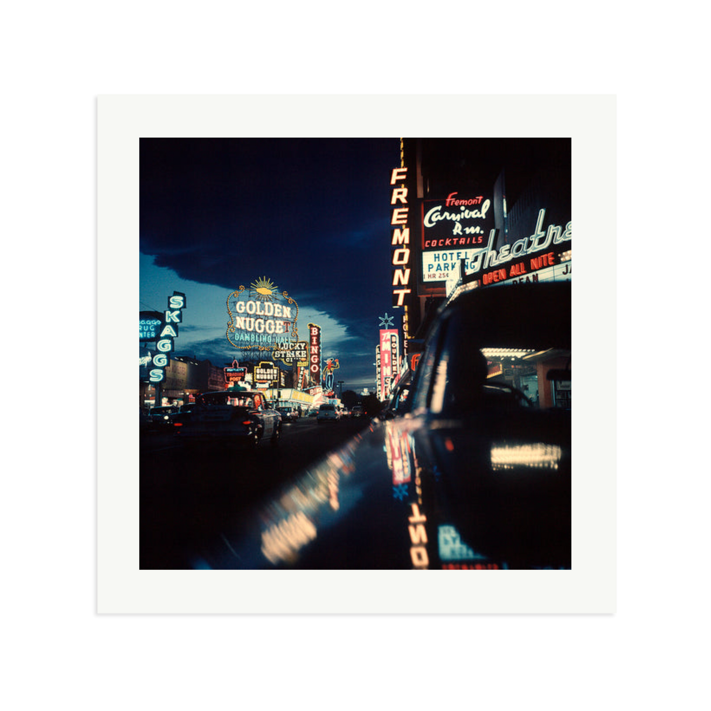 Fremont Street, Las Vegas, 1961 Framed Print