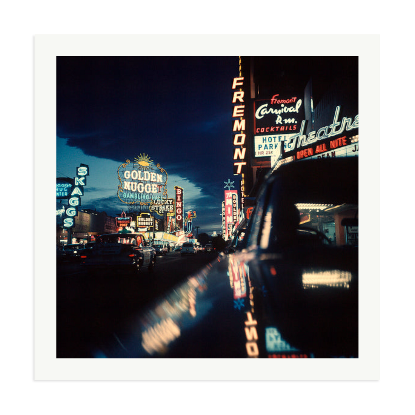 Fremont Street, Las Vegas, 1961 Framed Print Print Only XXL