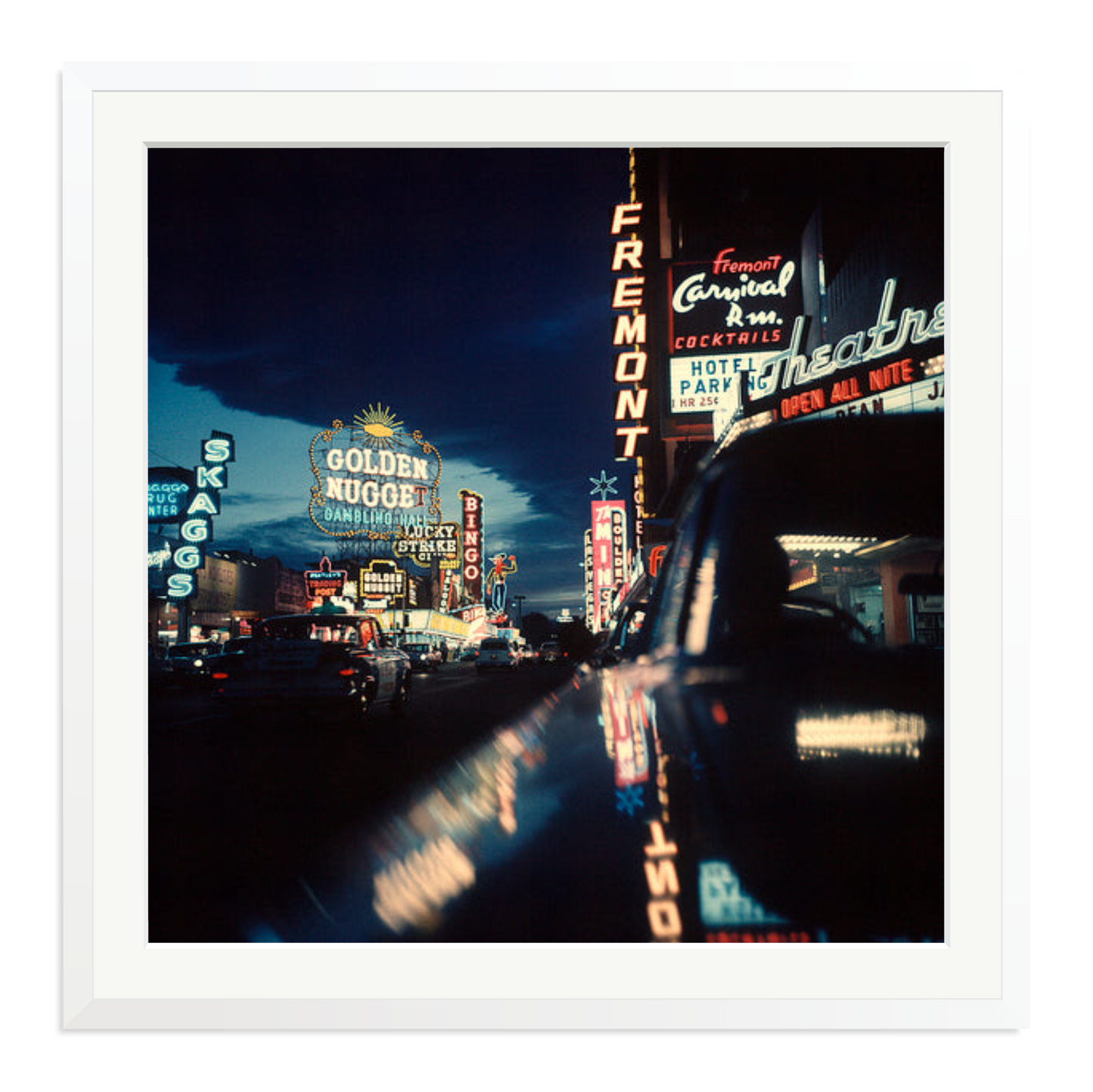 Fremont Street, Las Vegas, 1961 Framed Print