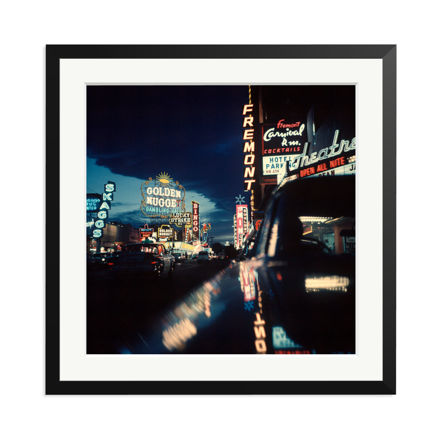 Fremont Street, Las Vegas, 1961 Framed Print