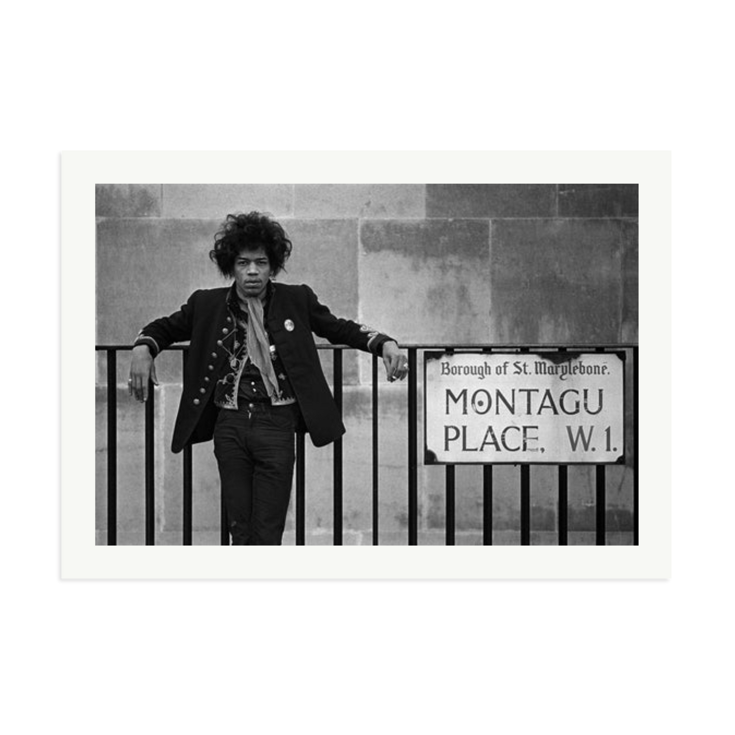 Jimi Hendrix Framed Print Print Only XXL