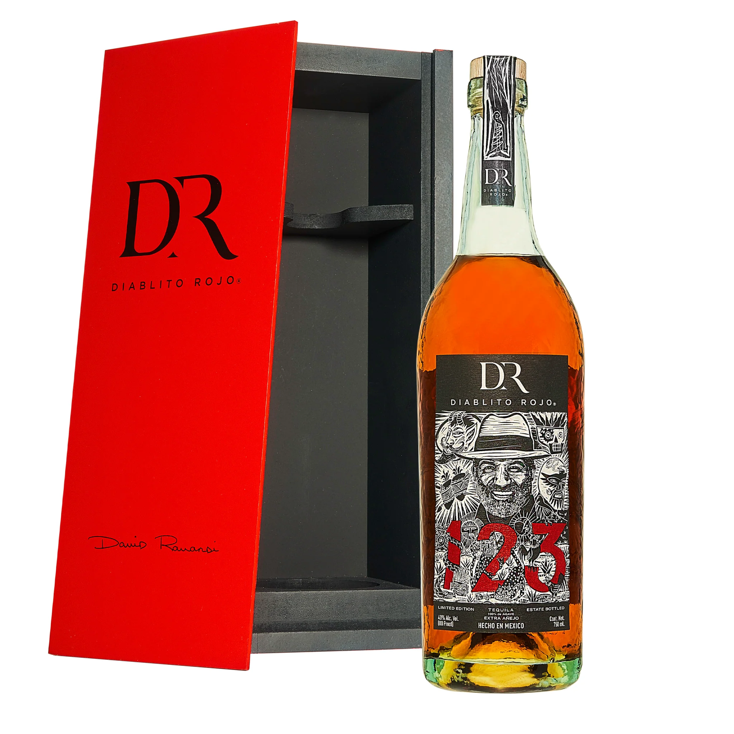 123 Extra Añejo Diablito Rojo Tequila