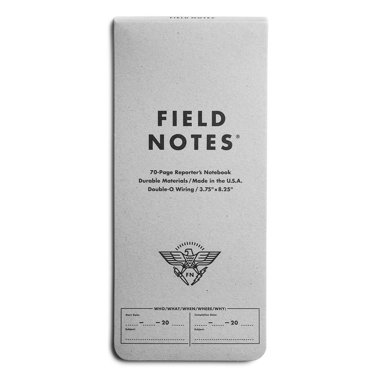 Field Journal Notebook Supply 