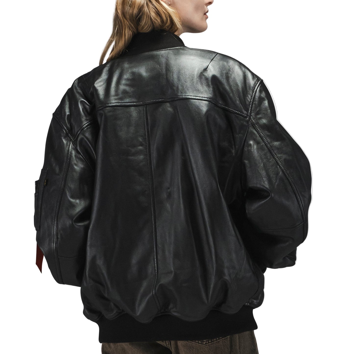 Alpha Industries Leather MA-1 Flight Jacket