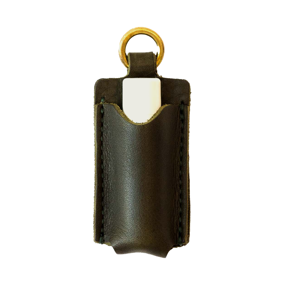 WP Standard Leather Lip Balm Holder Olive