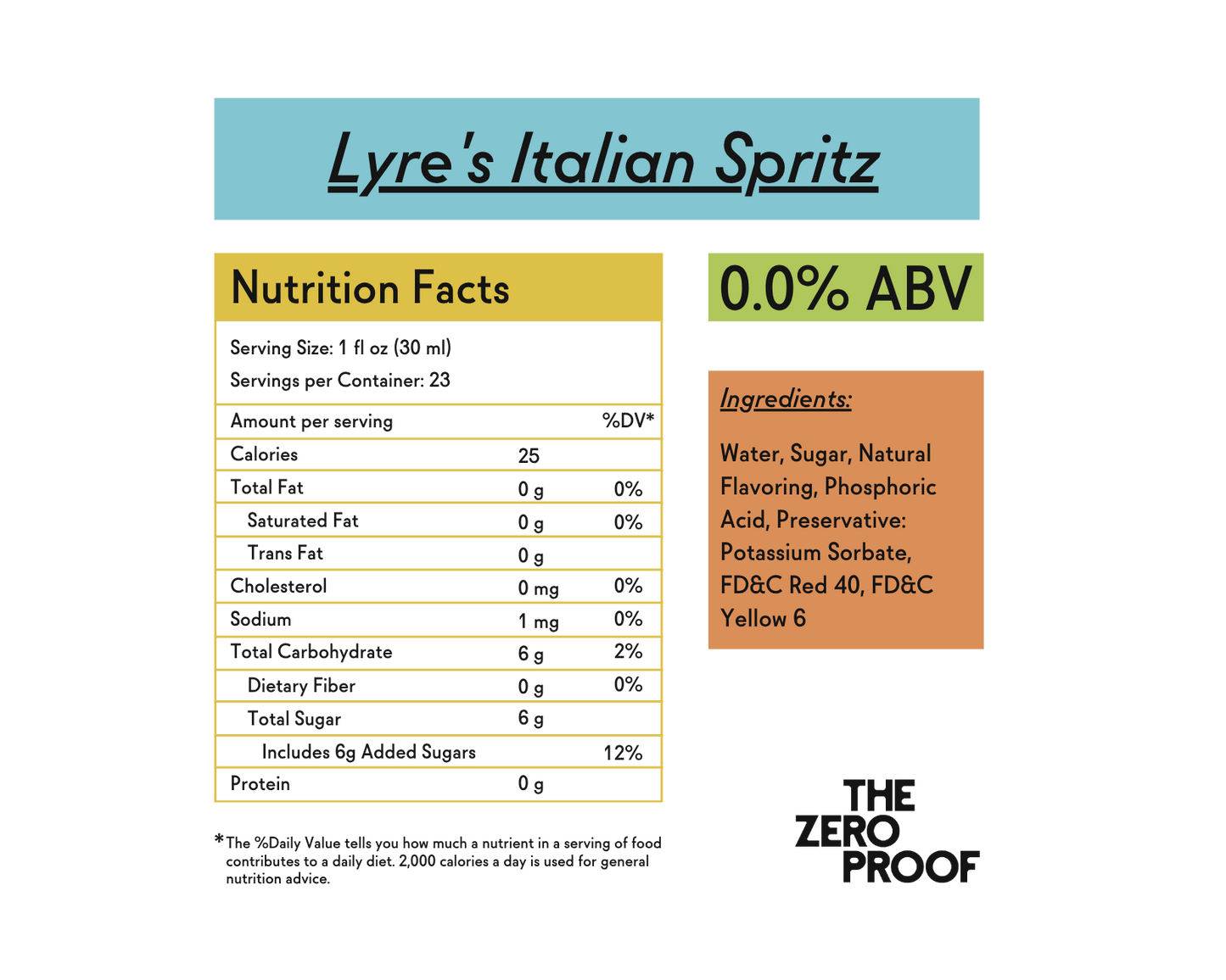 Lyre's Italian Spritz Non-Alcoholic Aperol