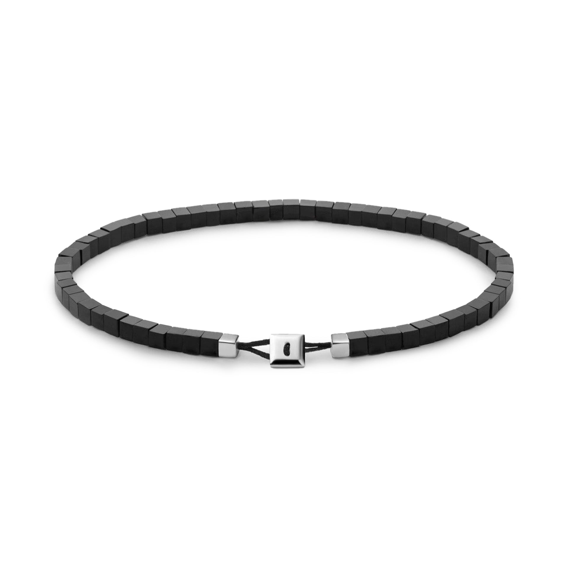 Miansai Coda Sterling Silver & Onyx Bracelet | Uncrate Supply