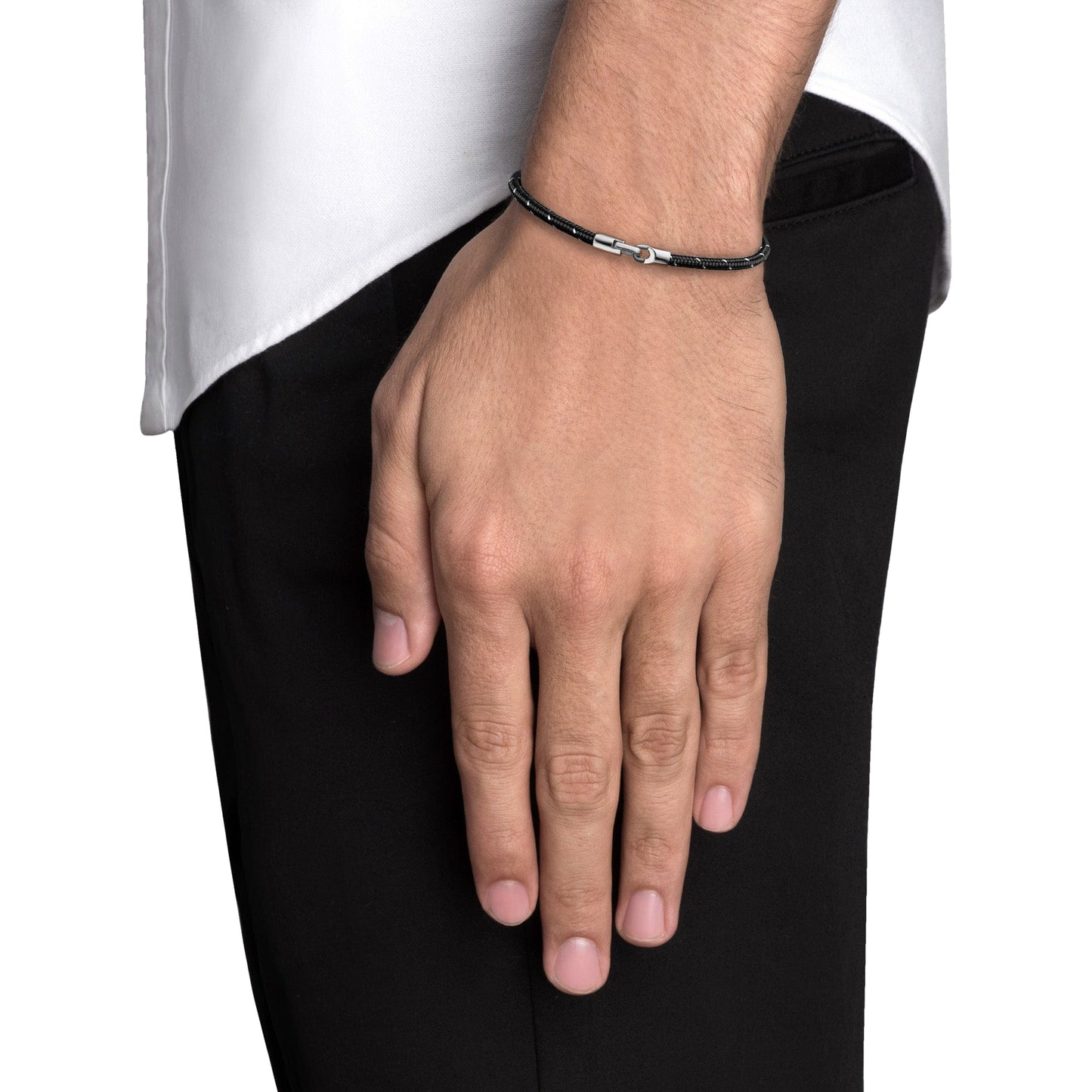 Miansai Cruz Rope Bracelet, Sterling Silver