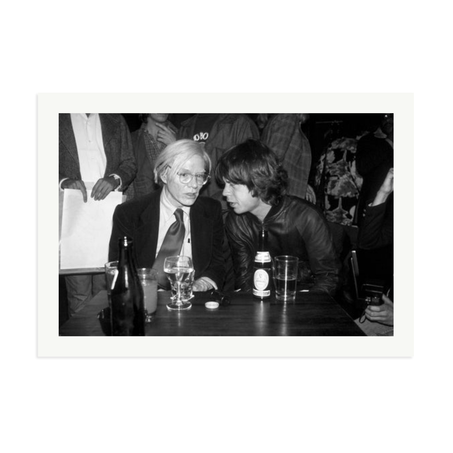 Mick Jagger and Andy Warhol Framed Print