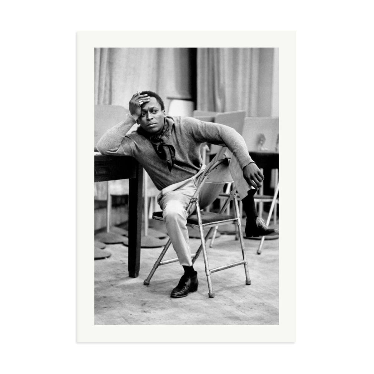 Miles Davis At 30th Street Studios Framed Print Print Only XXL