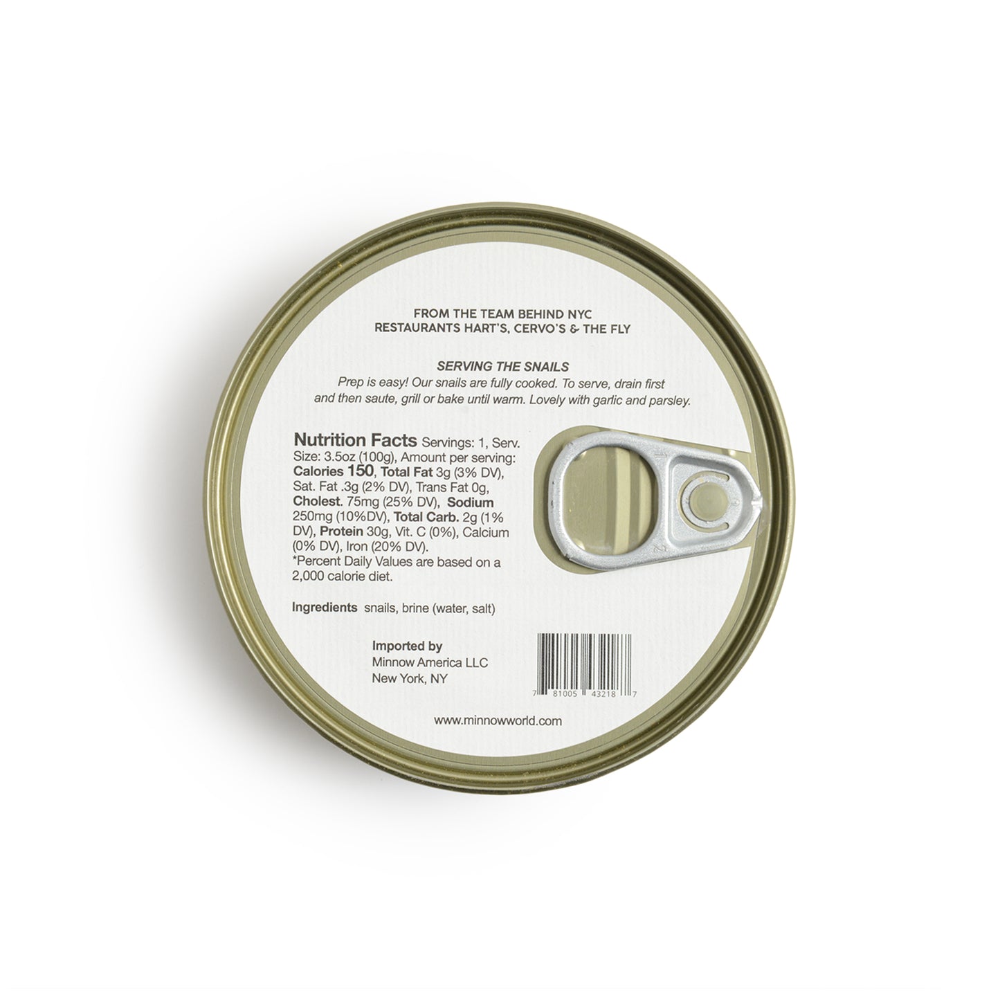 Minnow Sardines & Snails