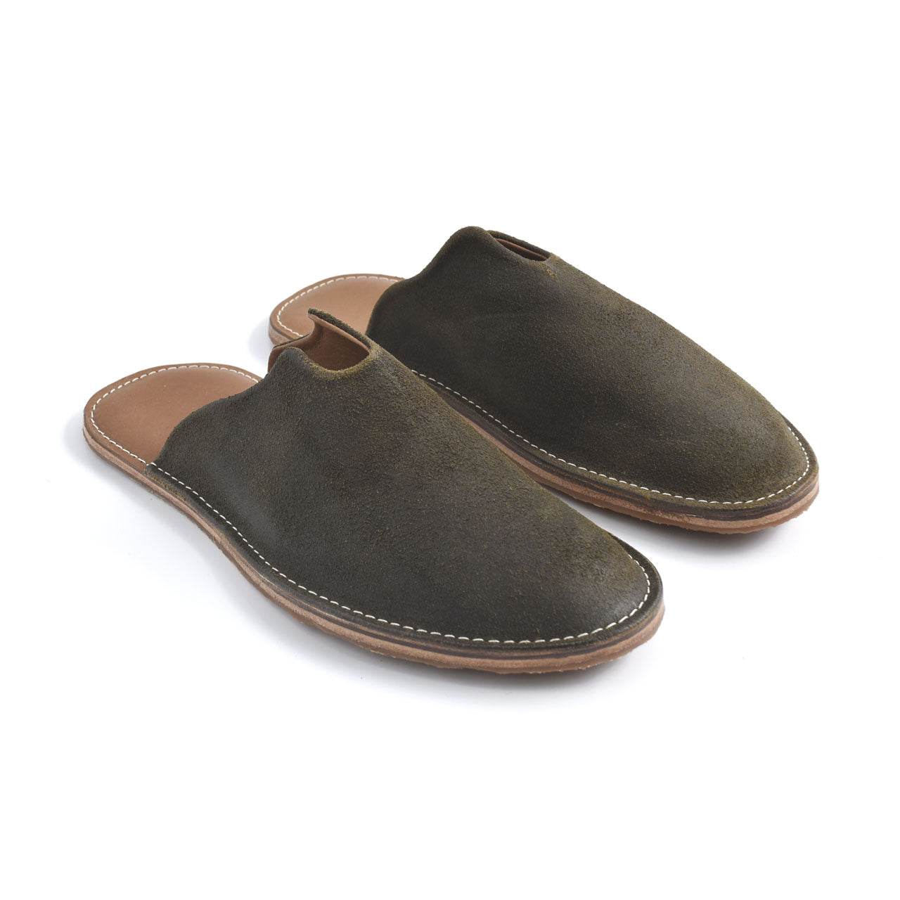 Mr. Grumpy Leather Slippers