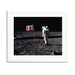 Apollo 11 Moonwalk Framed Print - White Frame