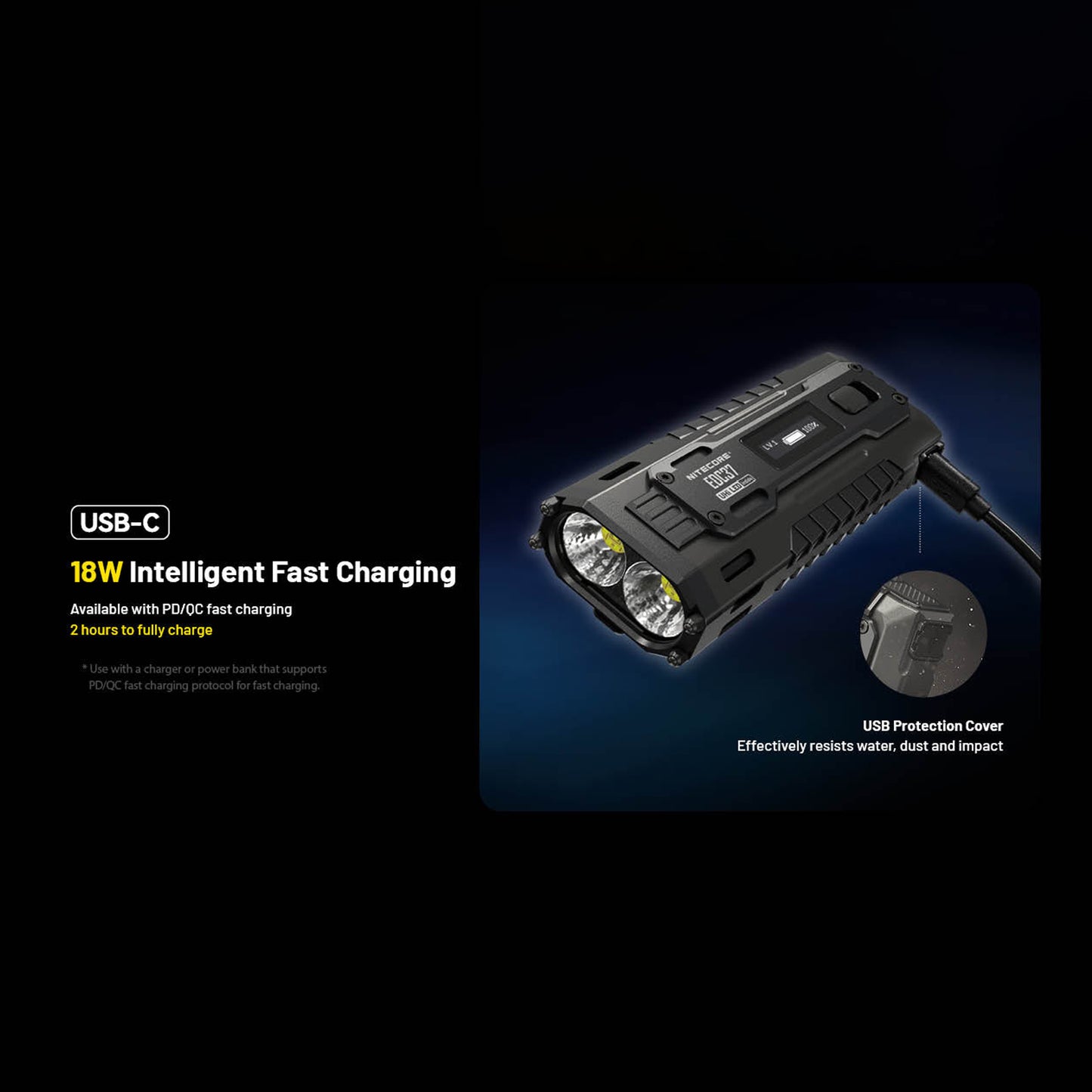 Nitecore EDC37 Rechargeable Flat Flashlight