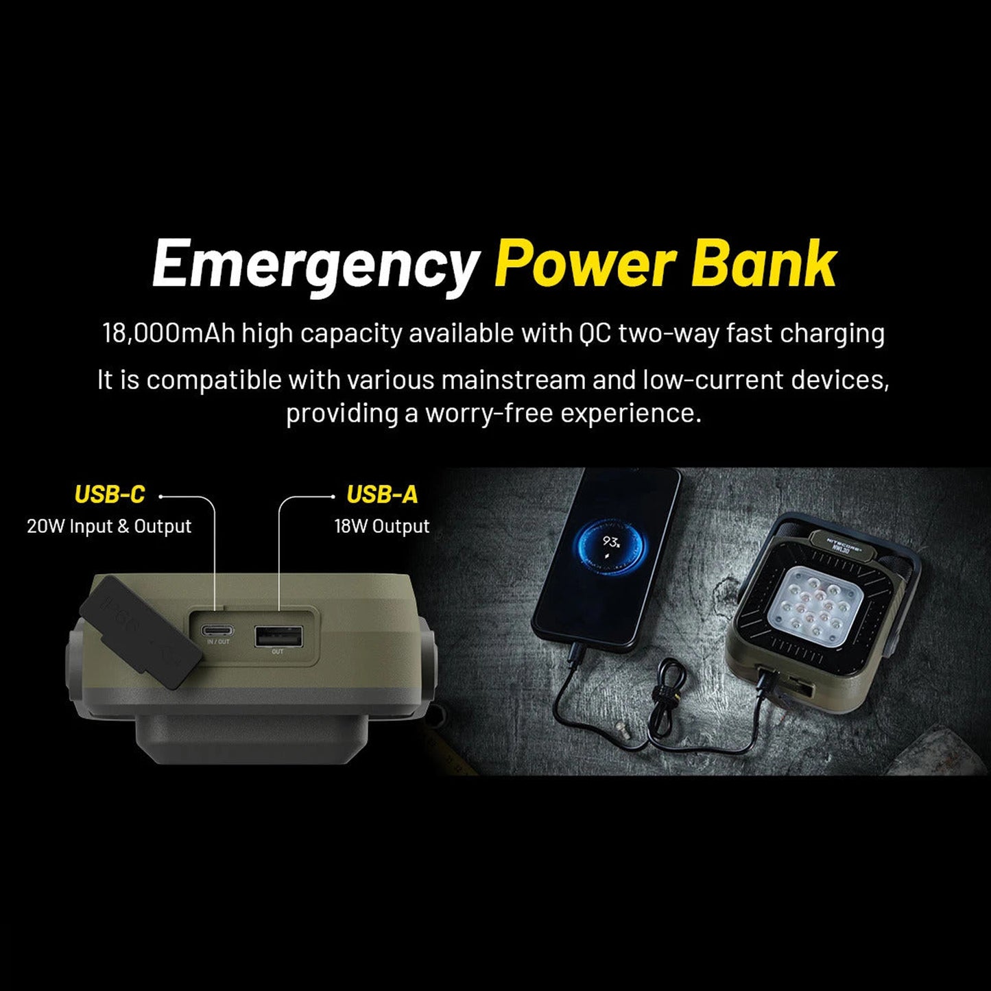 Nitecore NWL30 3-in-1 Outdoor Lantern & Mosquito Repeller