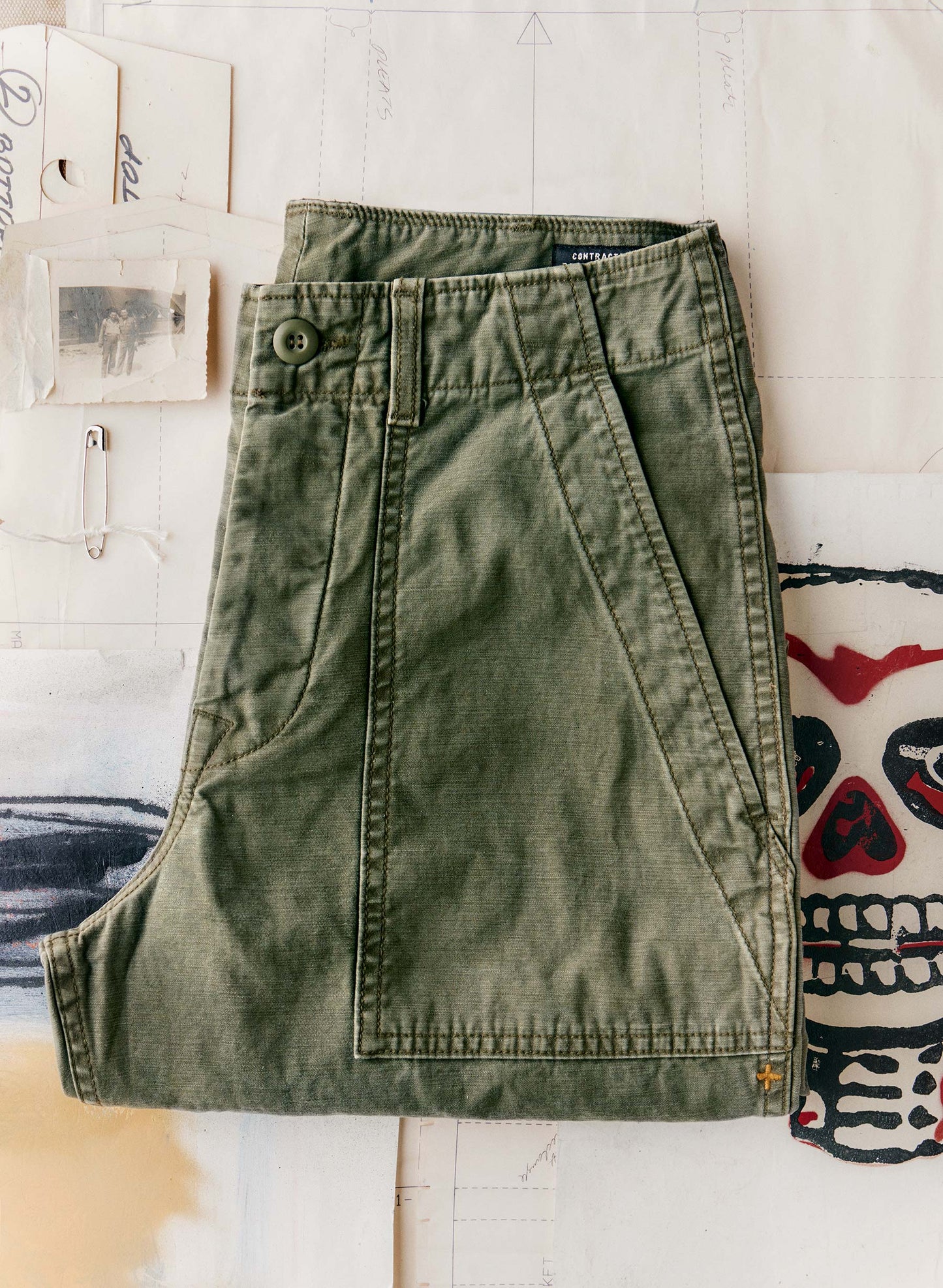 imogene + willie oliver military trouser