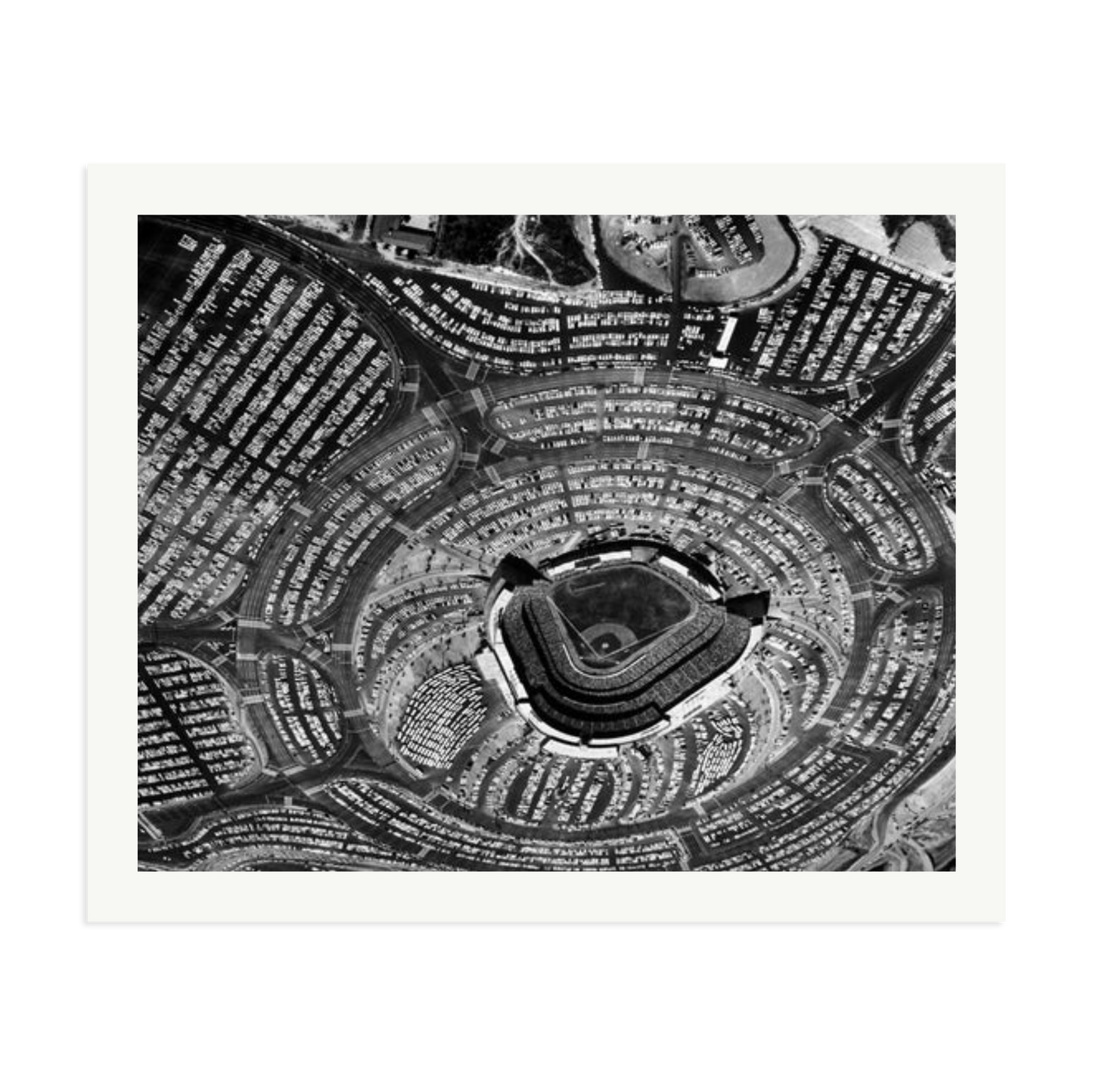 LA Dodgers Stadium Framed Print Print Only XXL