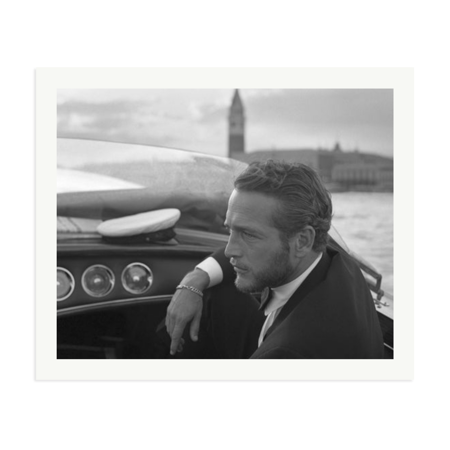 Paul Newman in Venice Framed Print