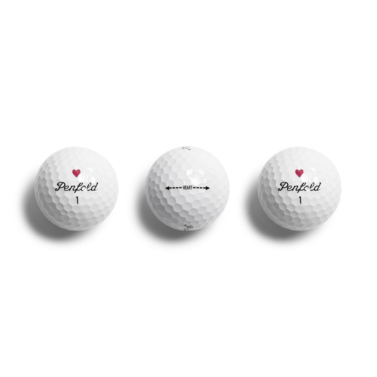 Penfold x Uncrate Heart & Spade Golf Balls