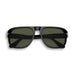 Persol Jean Sunglasses - Black / Green Lens