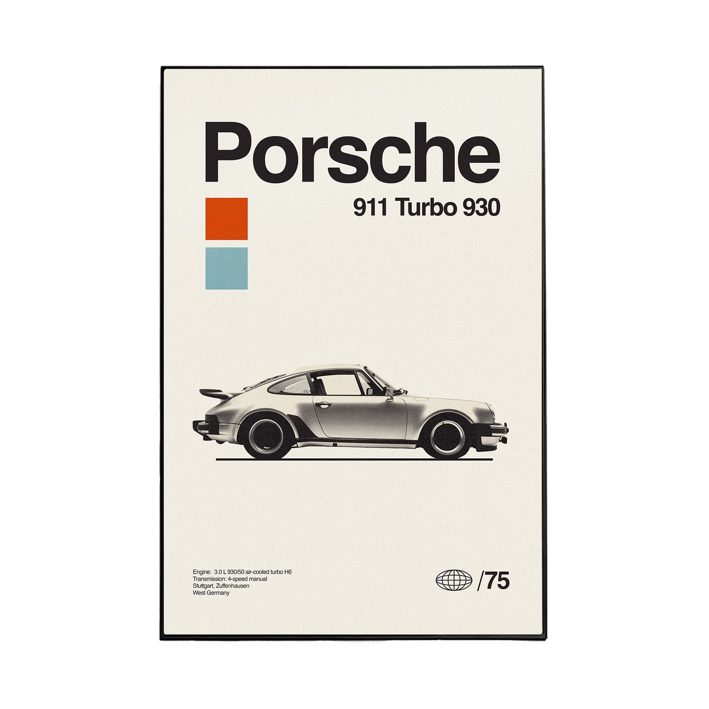 Porsche 911 Turbo 930 Poster