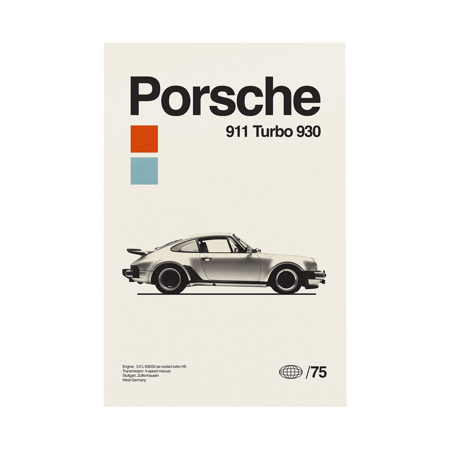 Porsche 911 Turbo 930 Poster