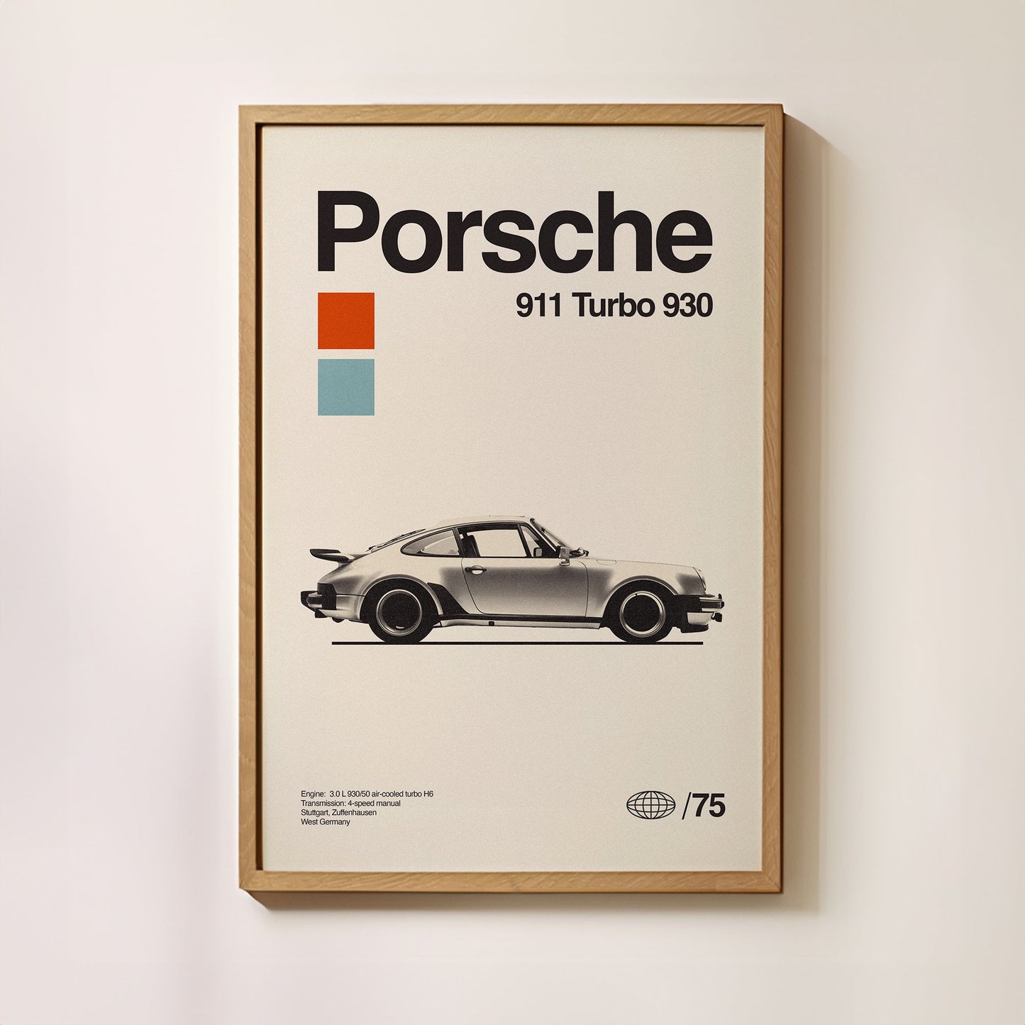 Porsche 911 Turbo 930 Poster
