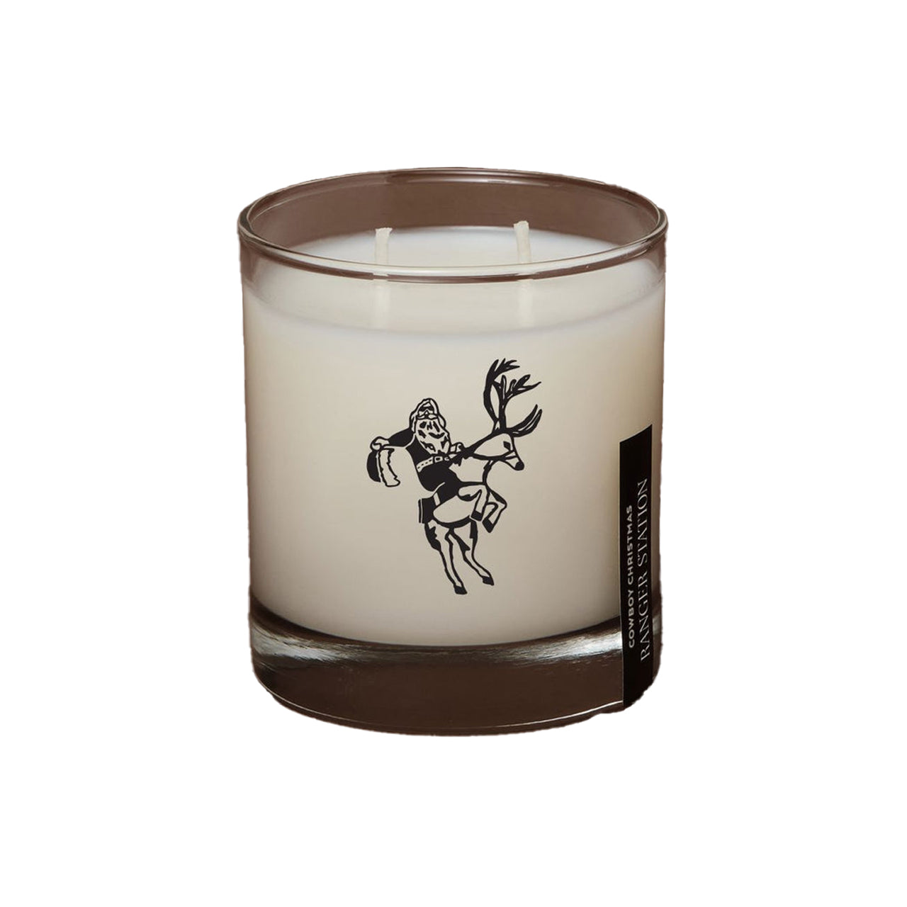 Ranger Station Cowboy Christmas Candle