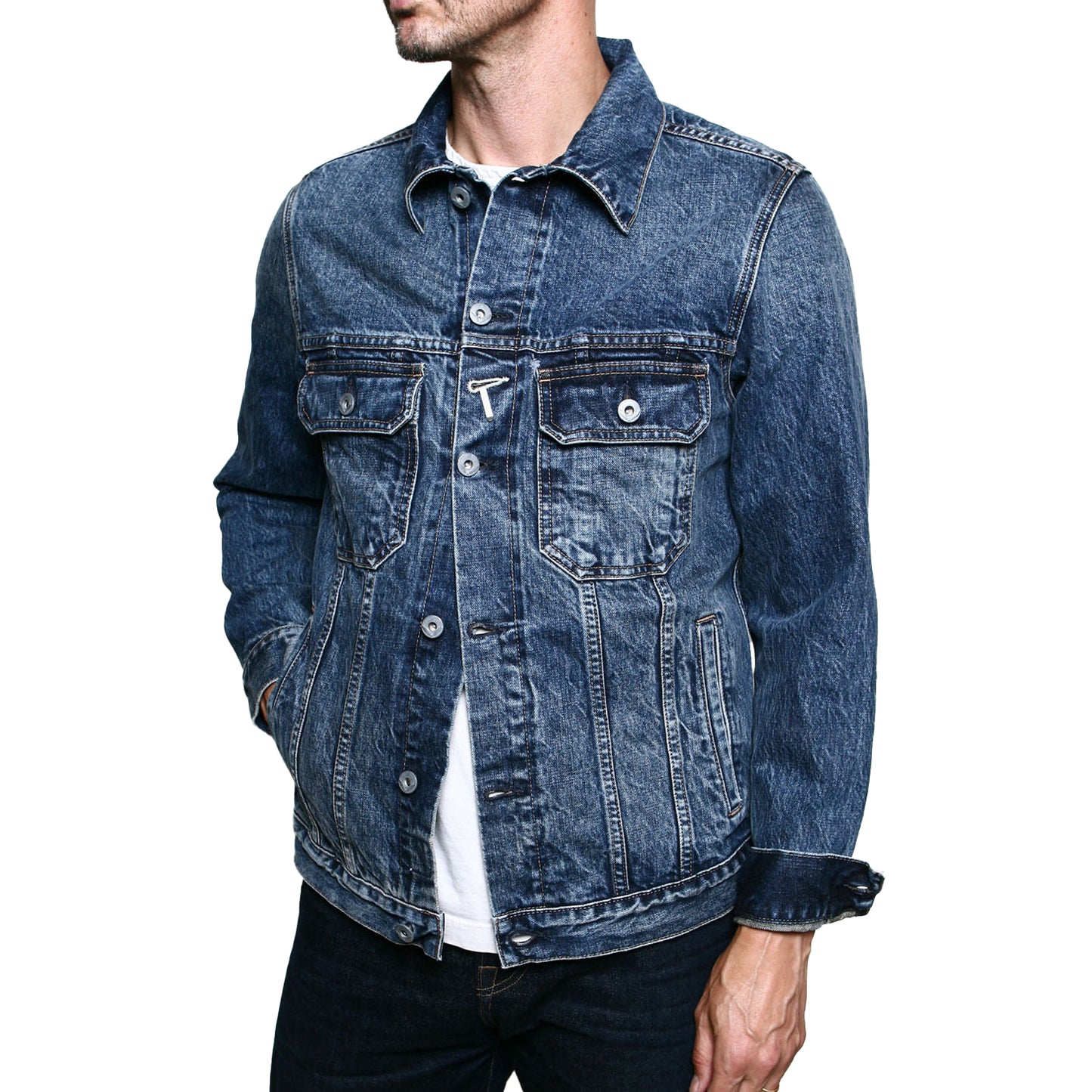 Rogue Territory Medium Indigo Wash Cruiser Jacket