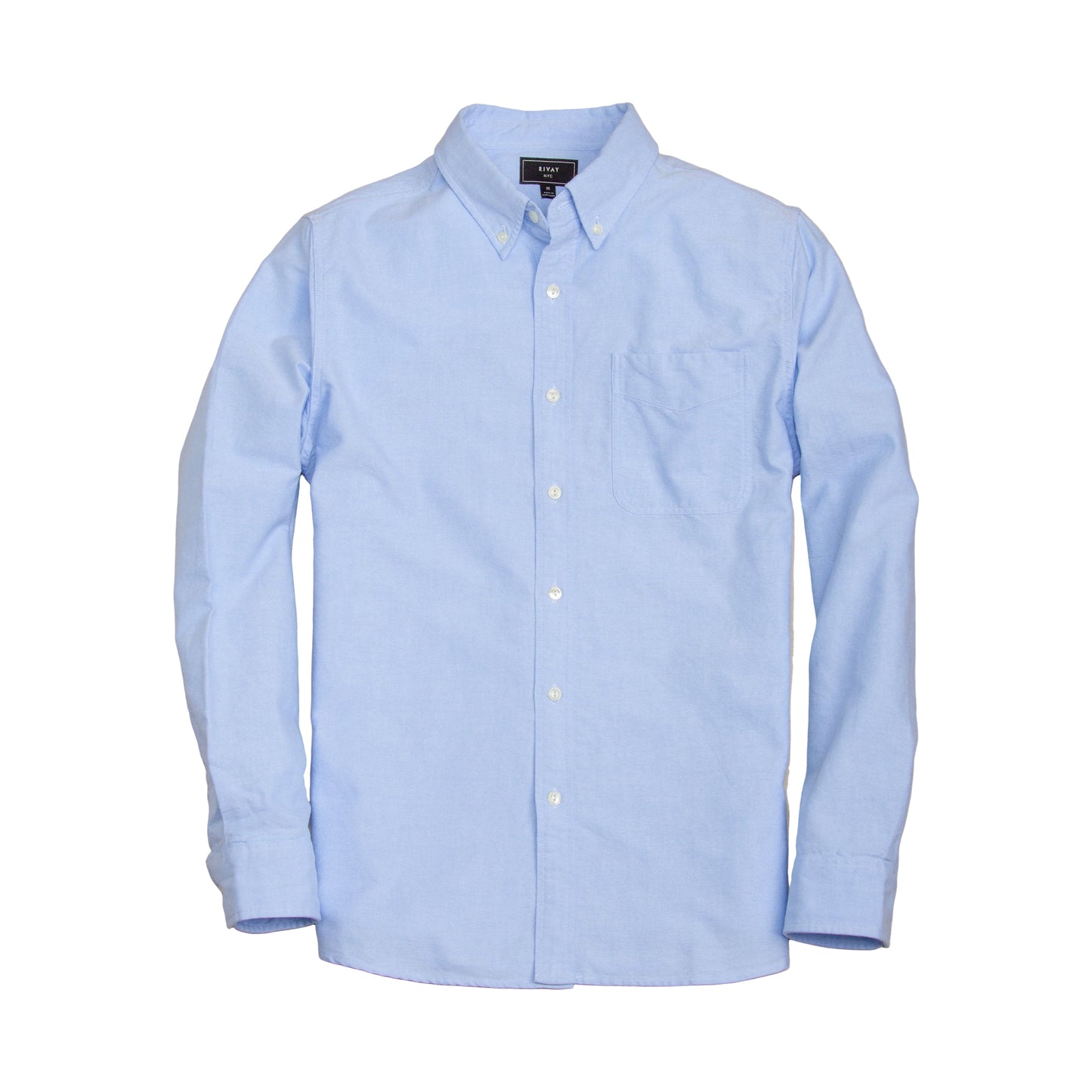 Rivay Shaw Selvedge Oxford Button Down in Classic Blue