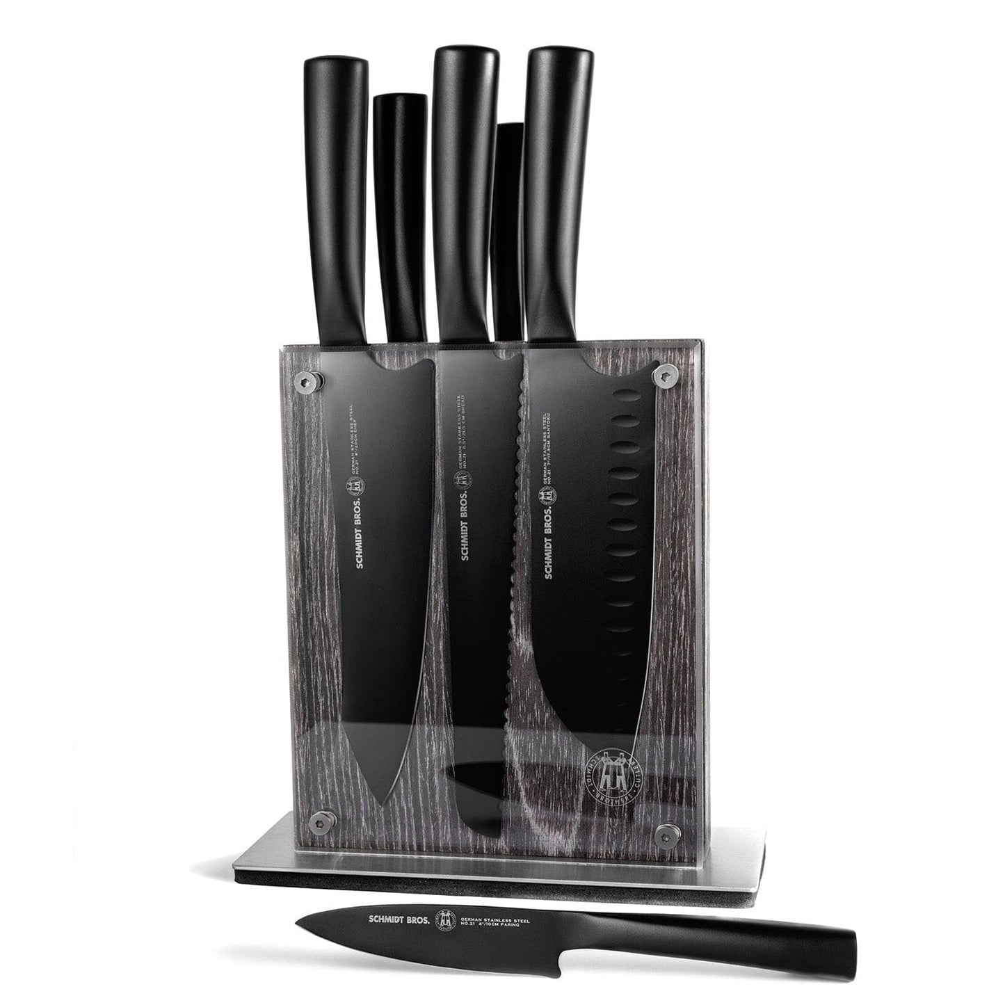 Schmidt Bros. Jet Black Knife Block Set