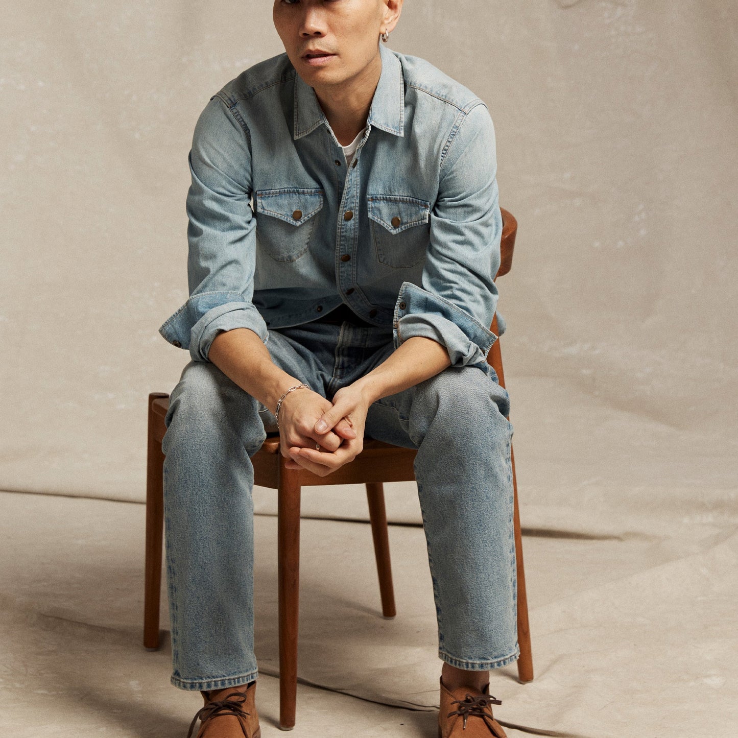 Billy Reid Washed Shoals Denim Shirt