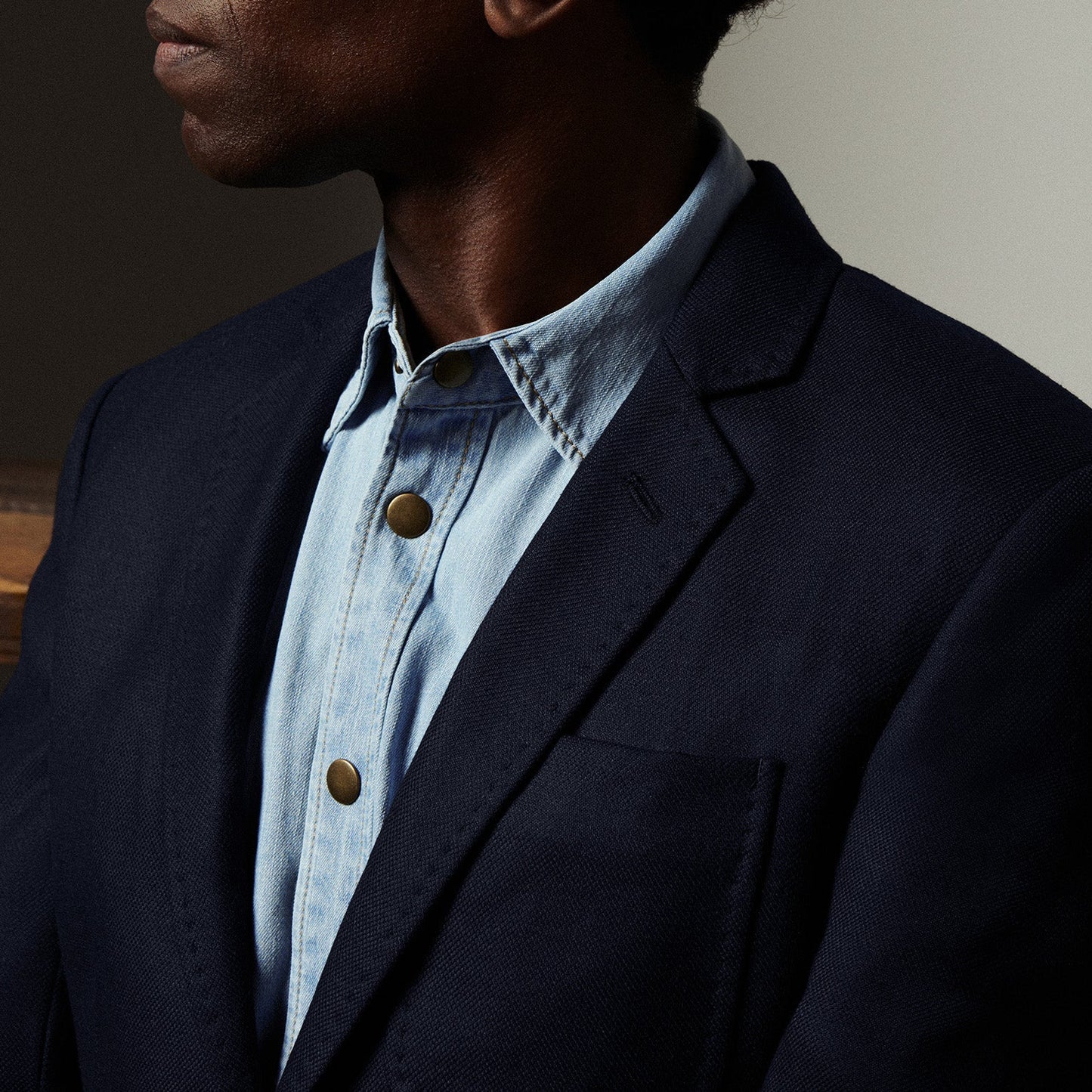Billy Reid Washed Shoals Denim Shirt