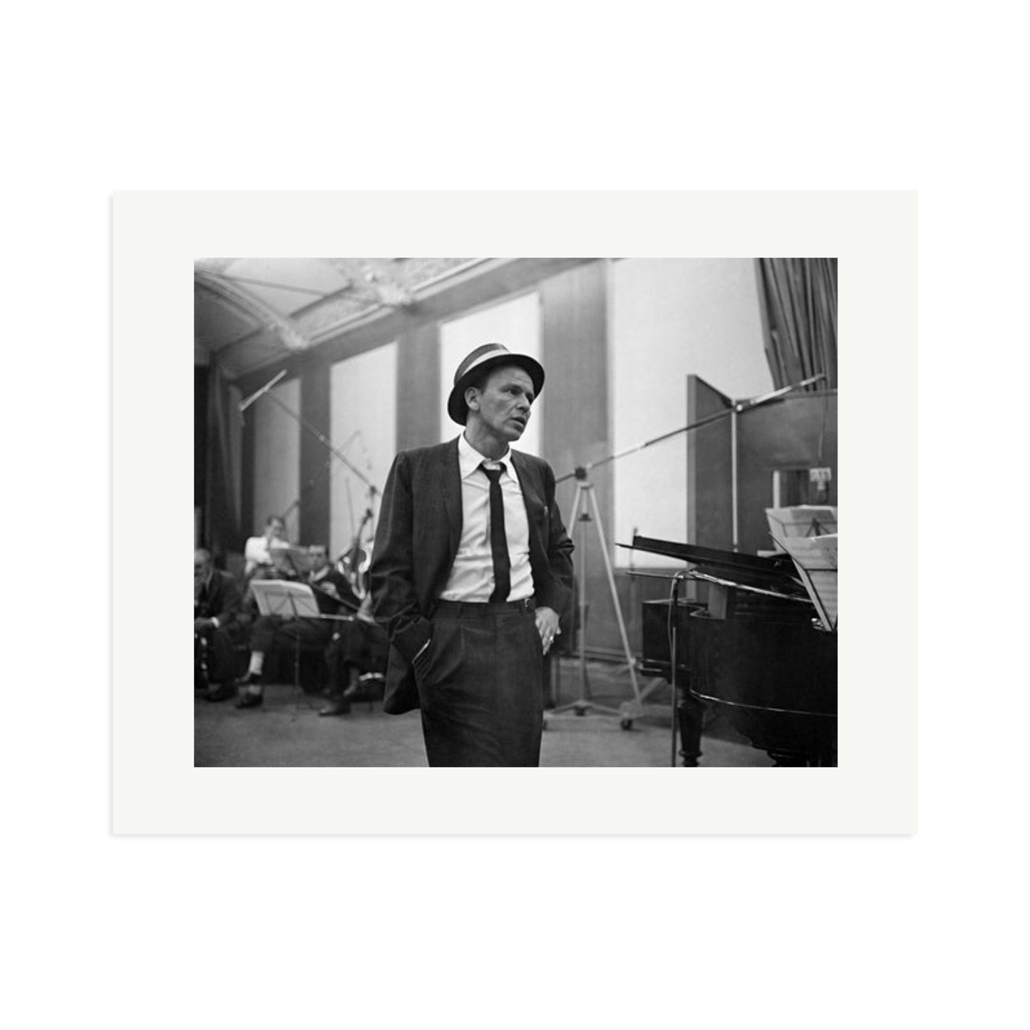 Frank Sinatra Recording 1964 Framed Print