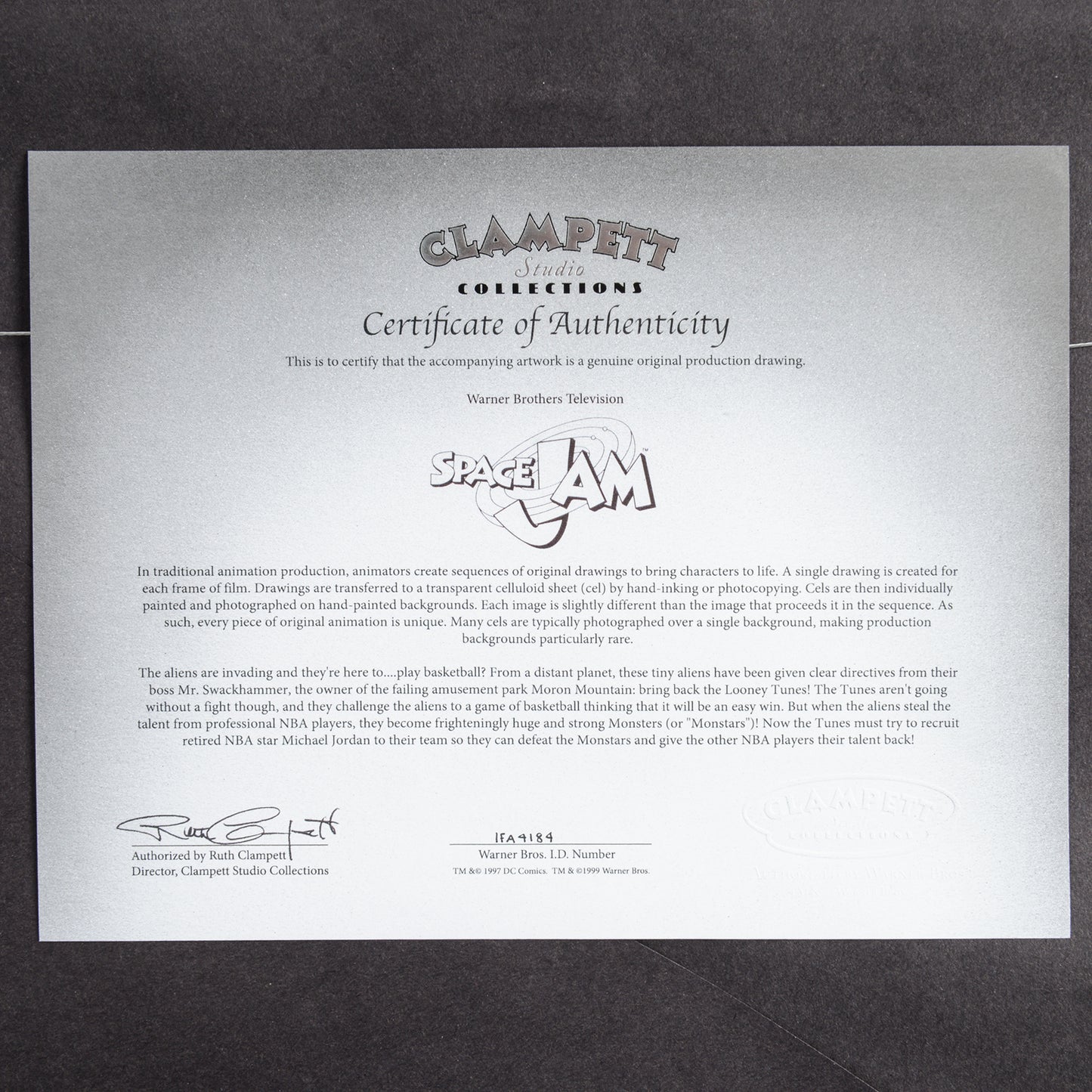 Space Jam Blanko Original Production Art