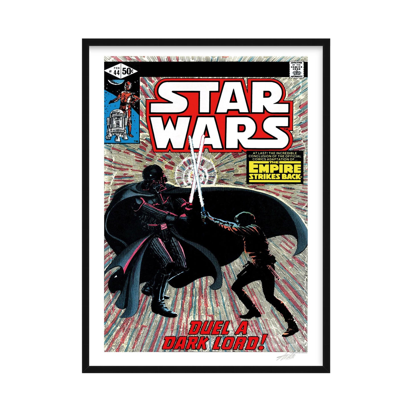Stan Lee-Signed Star Wars #44 Comic Print