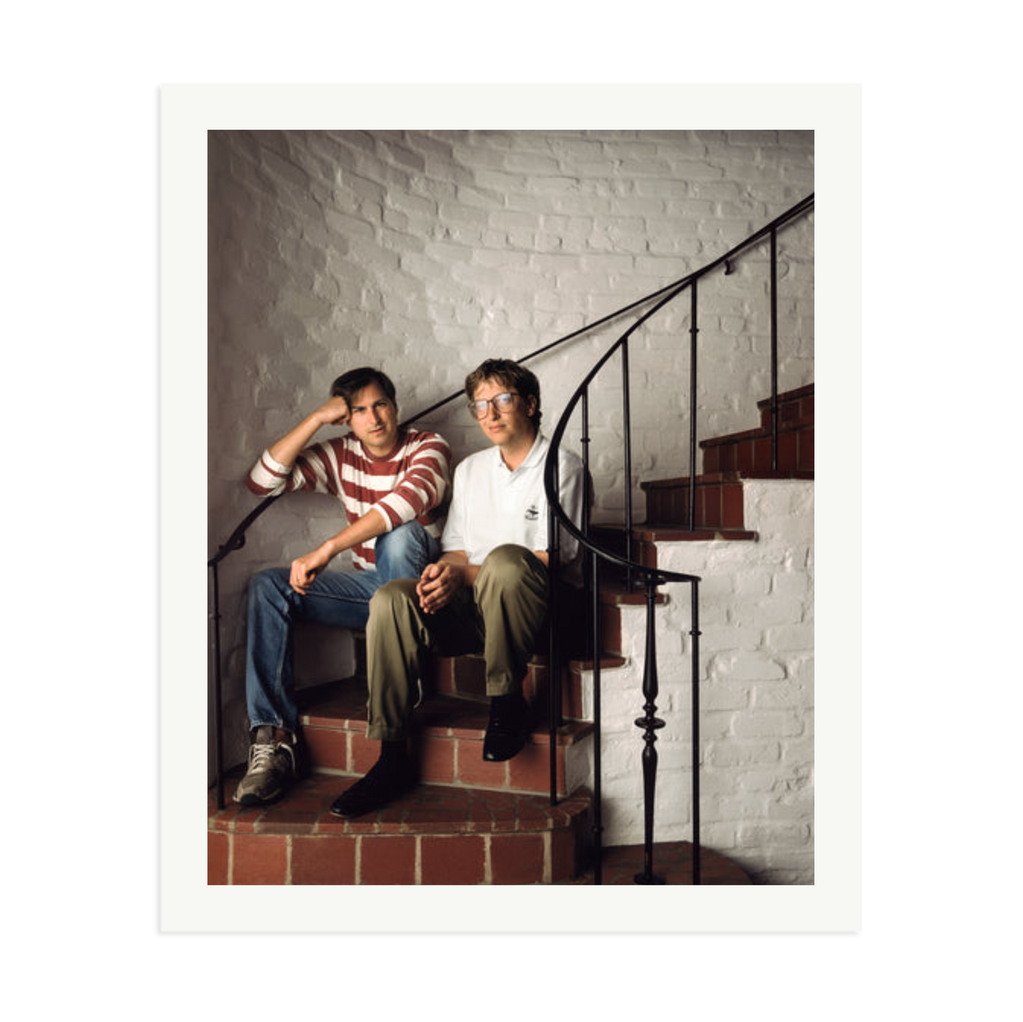 Steve Jobs & Bill Gates Framed Print