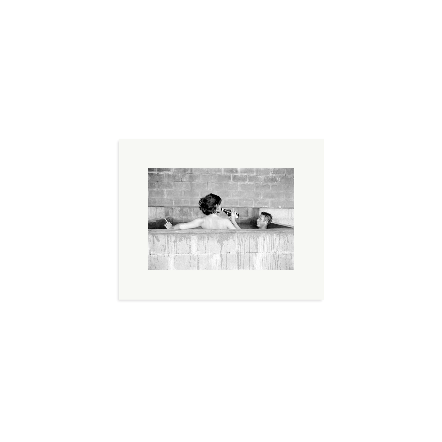 Steve McQueen & Wife Framed Print