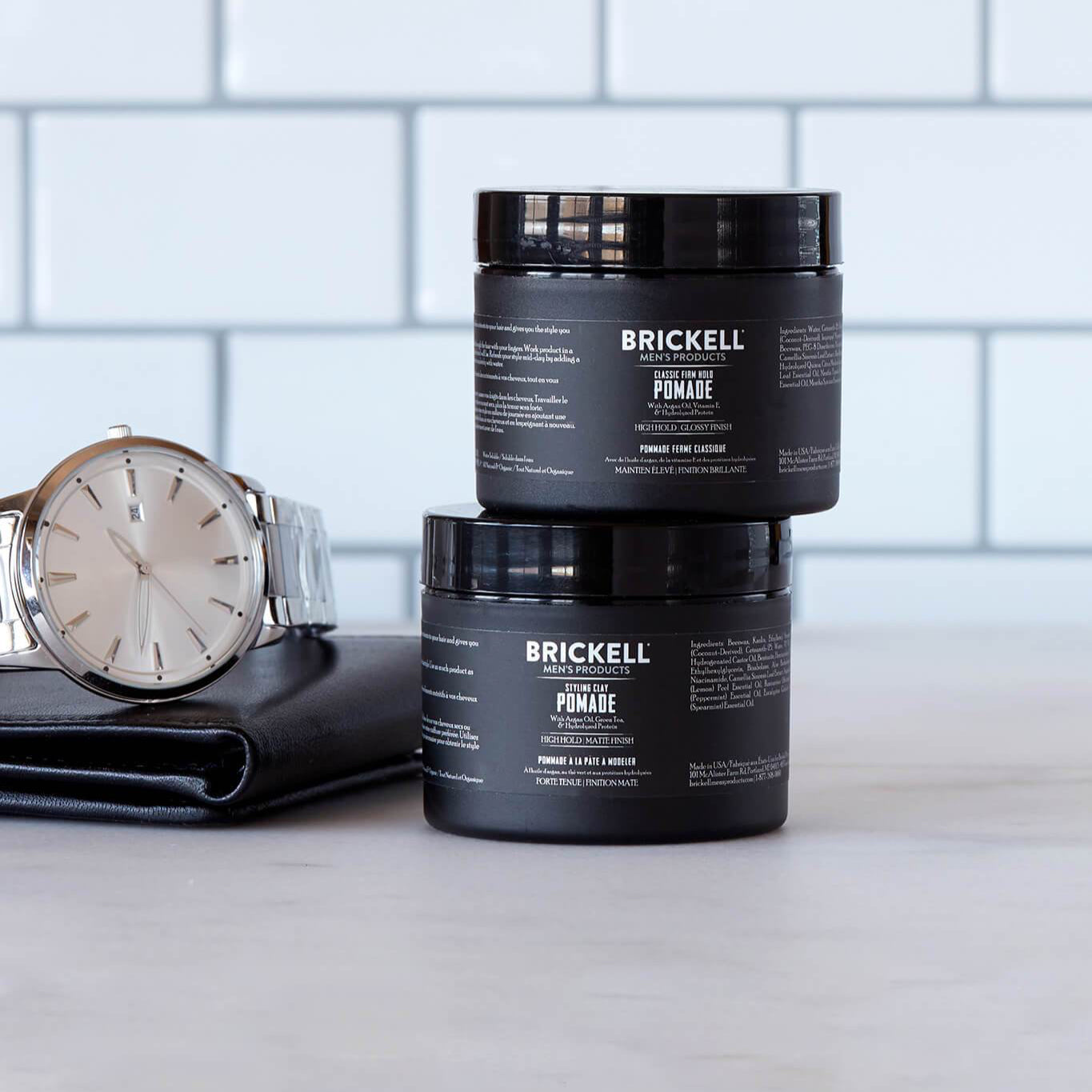 Brickell Styling Clay Pomade