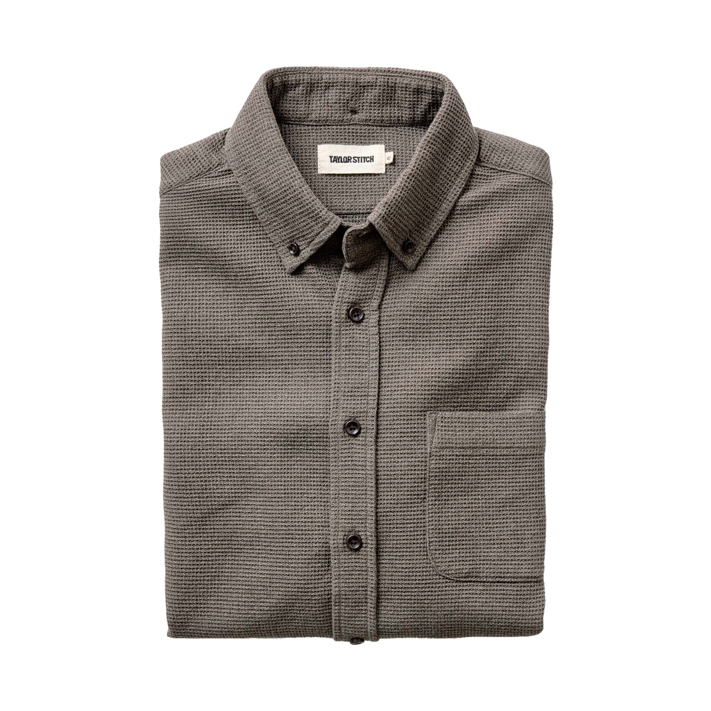 Taylor Stitch Fatigue Olive Waffle Jack Shirt