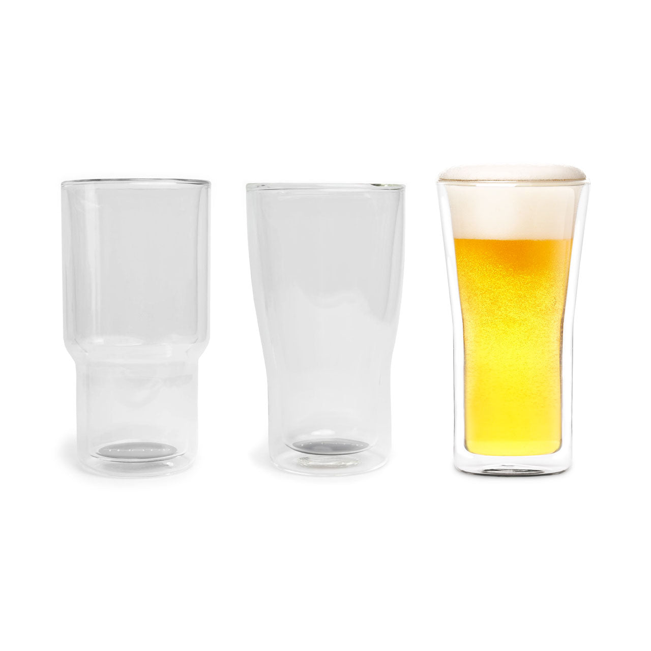 Double Walled Beer Glasses