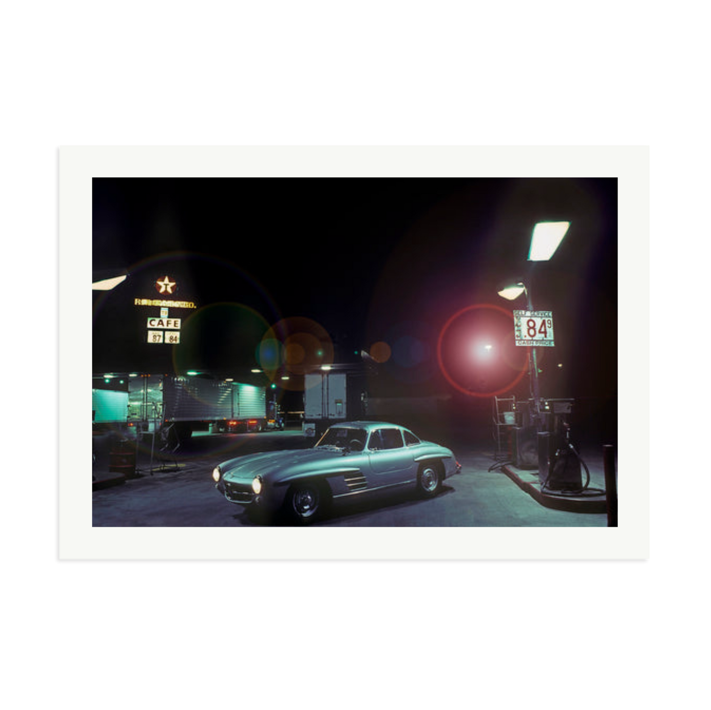 The Gas Station Framed Print Print Only XXL