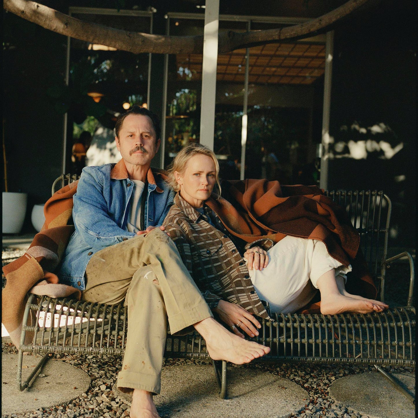 Imogene+Willie quilt lined washed denim chore coat