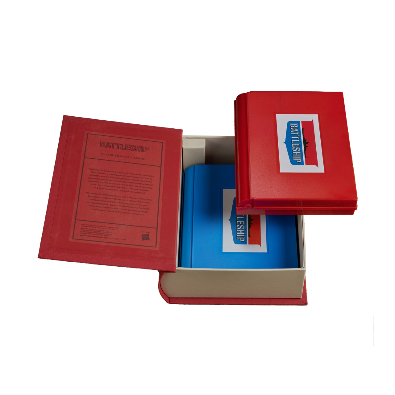 Vintage-Bücherregal-Spiele