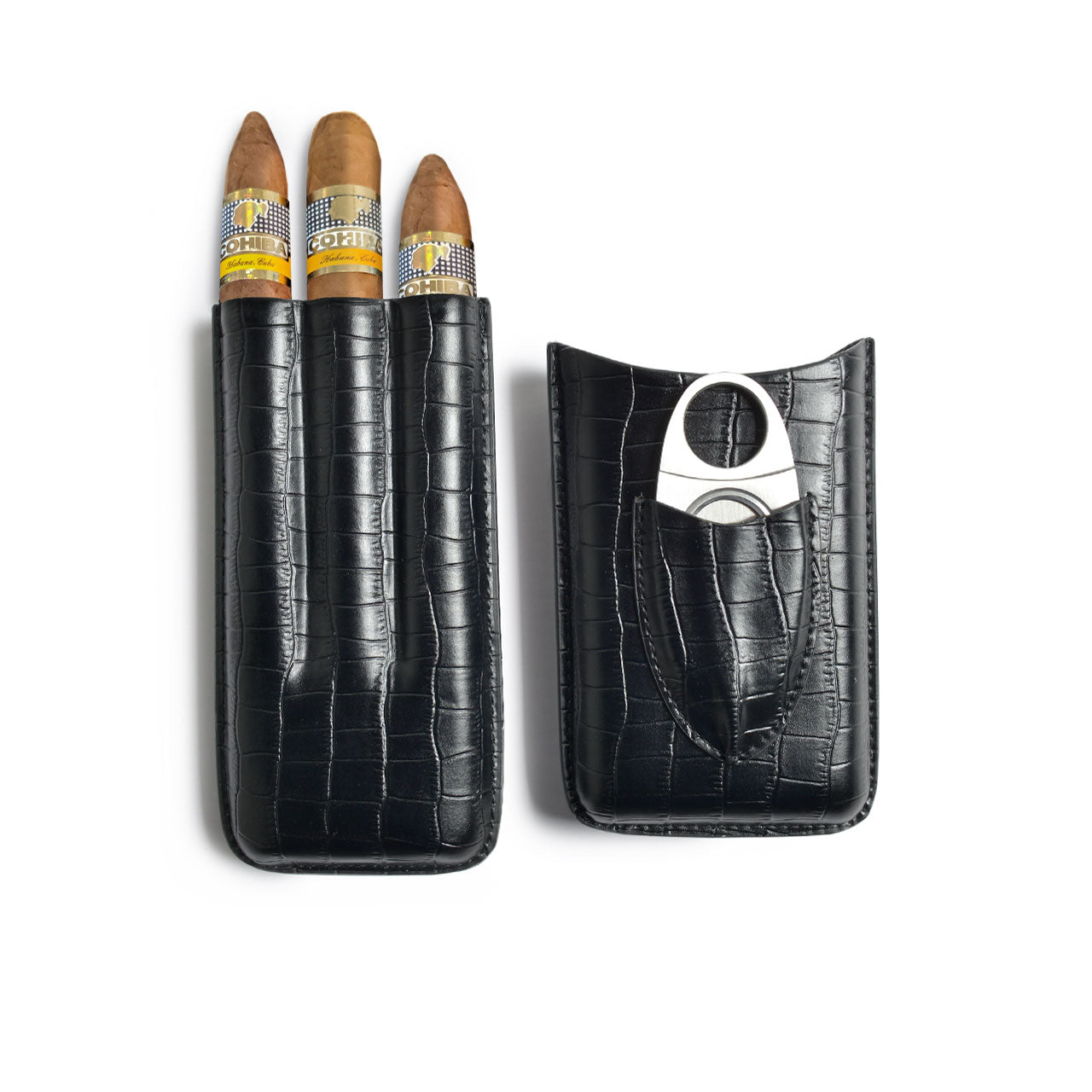 Black Croc Cigar Holder