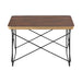 Eames Wire Base Low Table - Black Base / Walnut Top