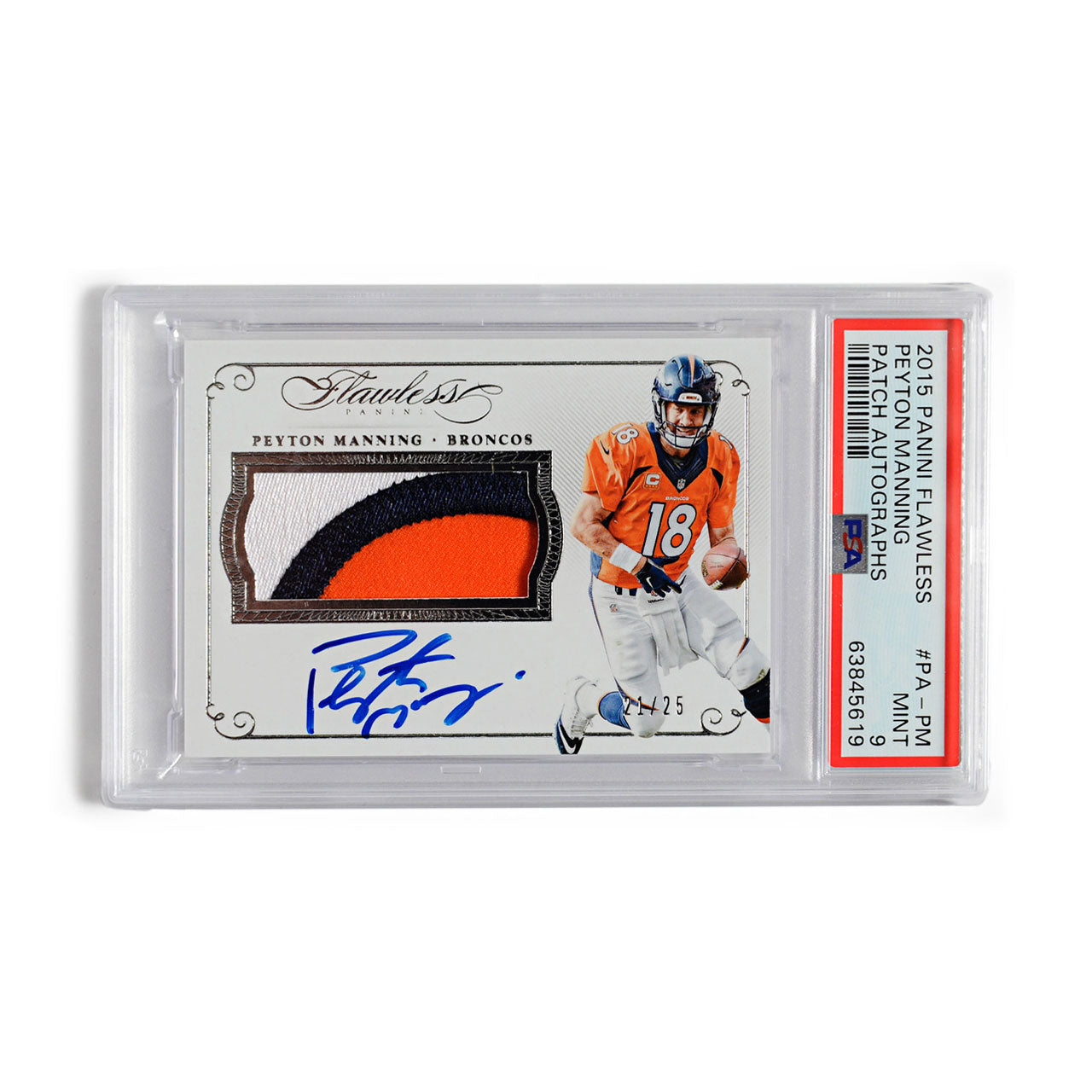 2015 Peyton Manning Game-Worn Jersey Card
