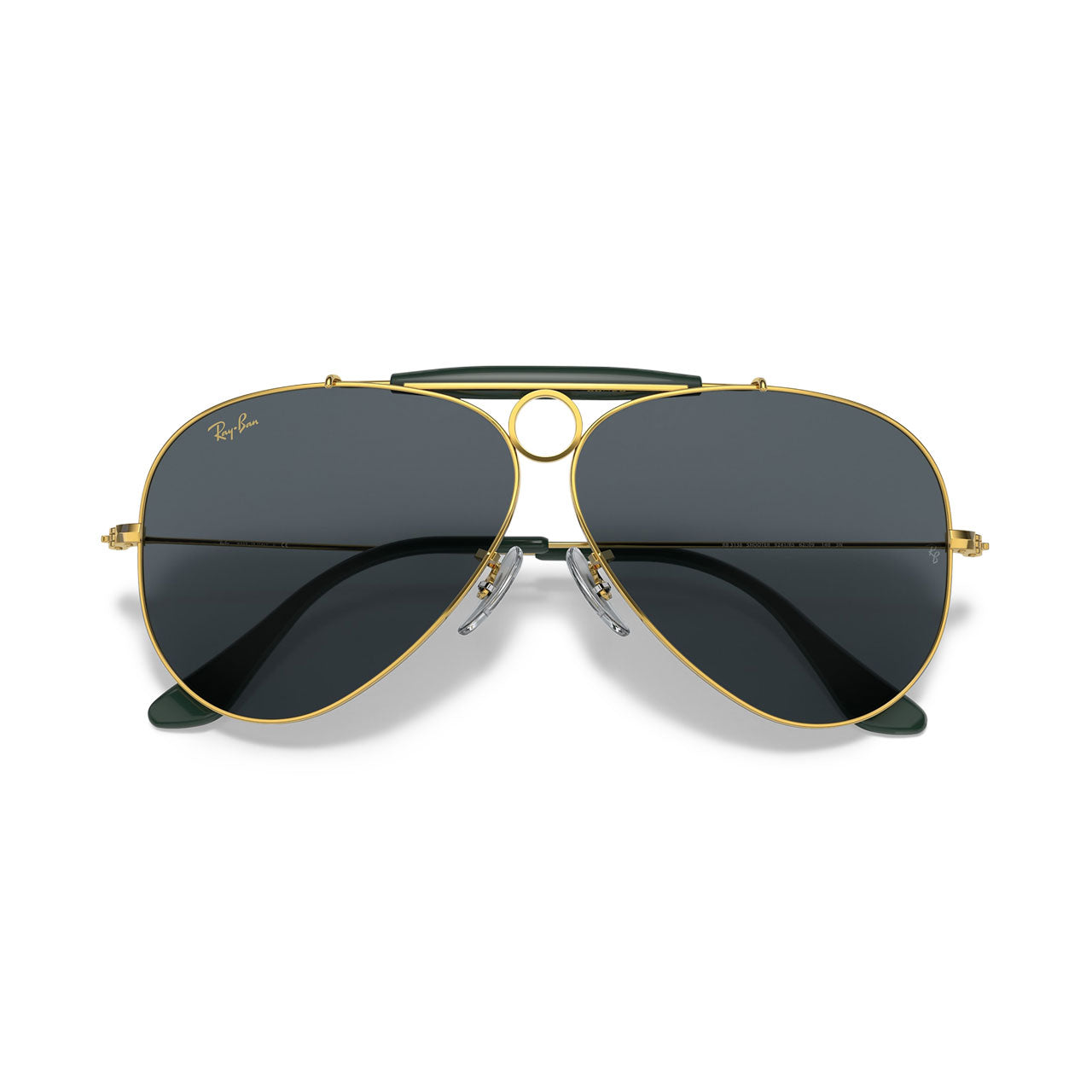 Ray Ban RB3138 Shooter Sunglasses - 9241R5 Legend Gold/Blue