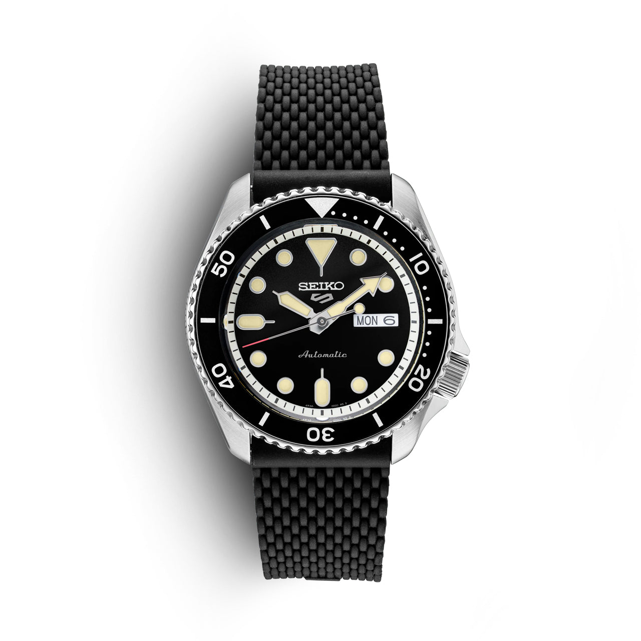 Seiko 5 srpd discount black