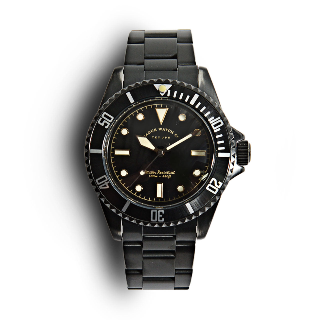 Часы Submariner с черным браслетом Vague